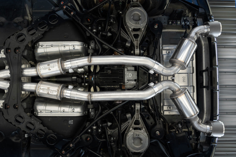 MBRP 23-24 Nissan Z 3.0L Armor Pro T304 Stainless Steel 3in Cat-Back Dual Rear Exit w/ 5in OD Tips (S4408304)